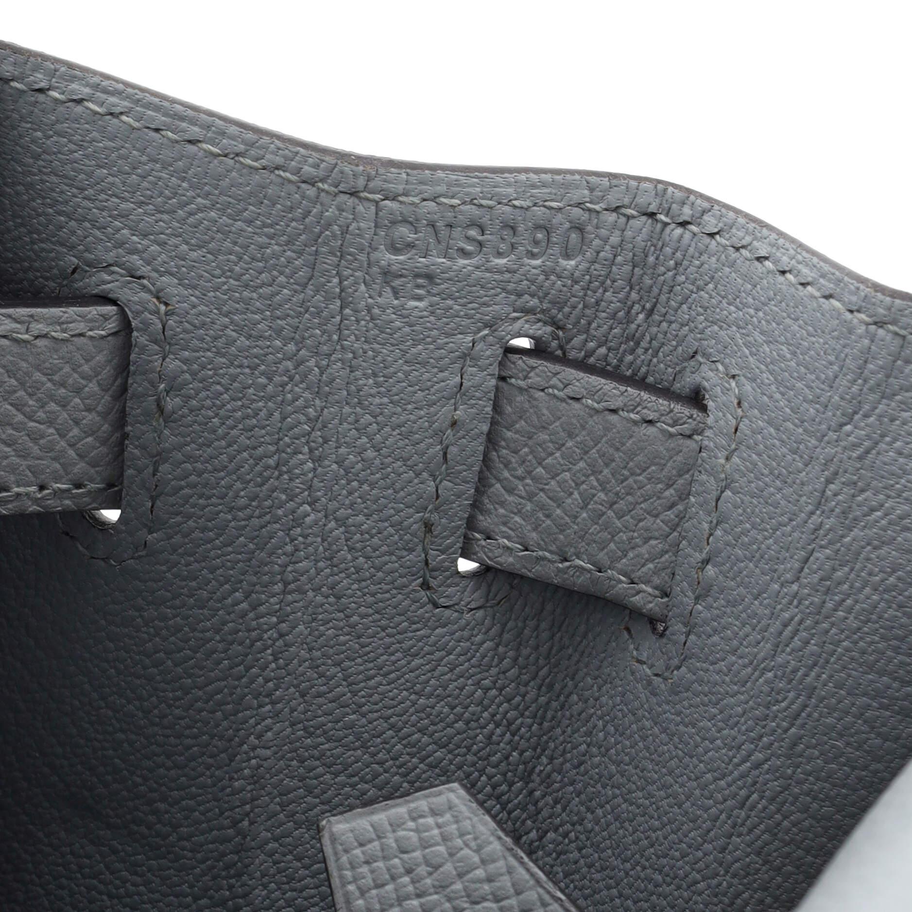 Hermes Kelly Handbag Bleu Glacier Epsom with Gold Hardware 28 6