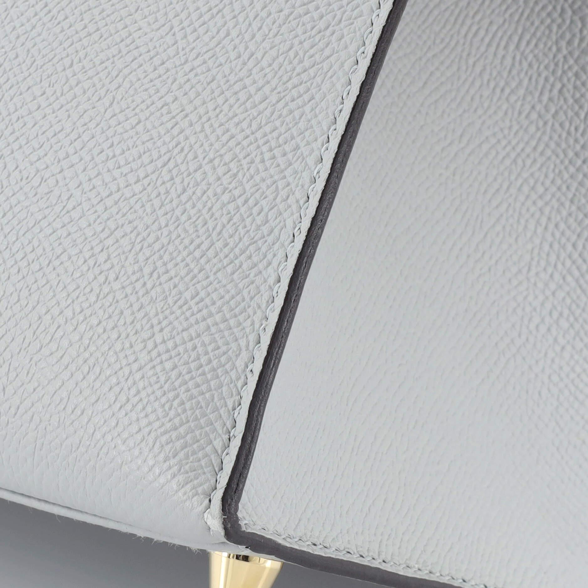 Hermes Kelly Handbag Bleu Glacier Epsom with Gold Hardware 28 4