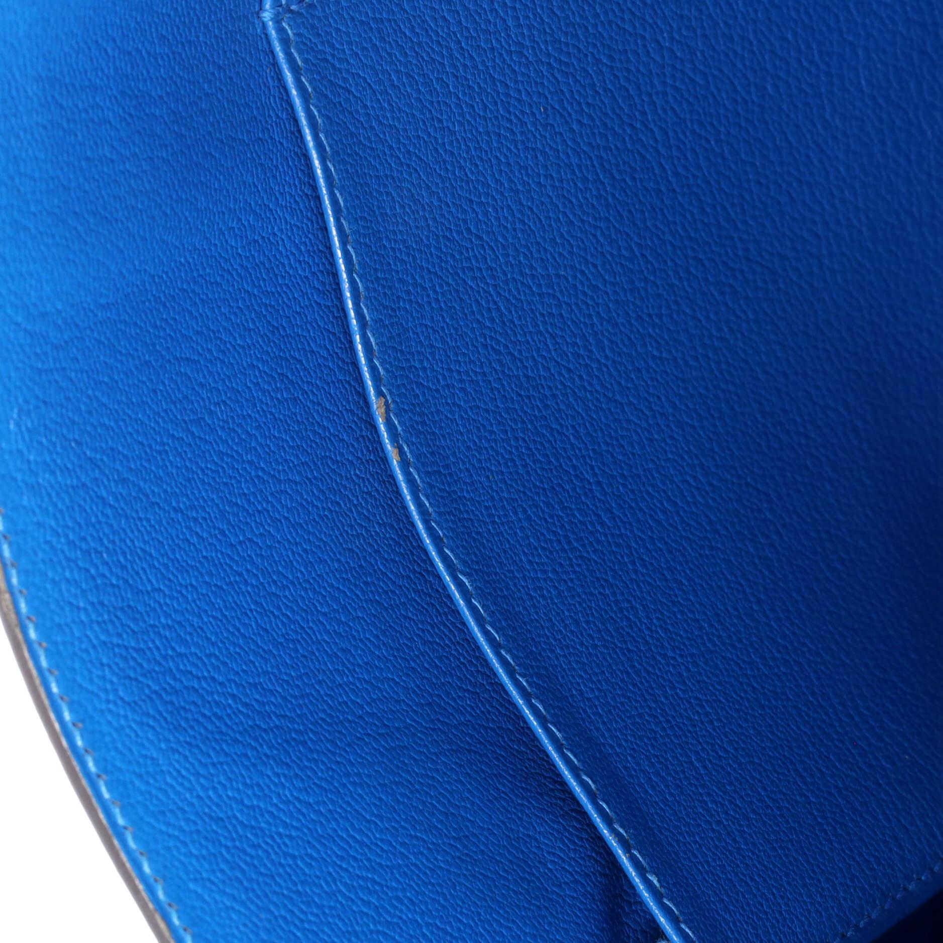 Hermes Kelly Handbag Bleu Hydra Evercolor with Pallladium Hardware 32 4