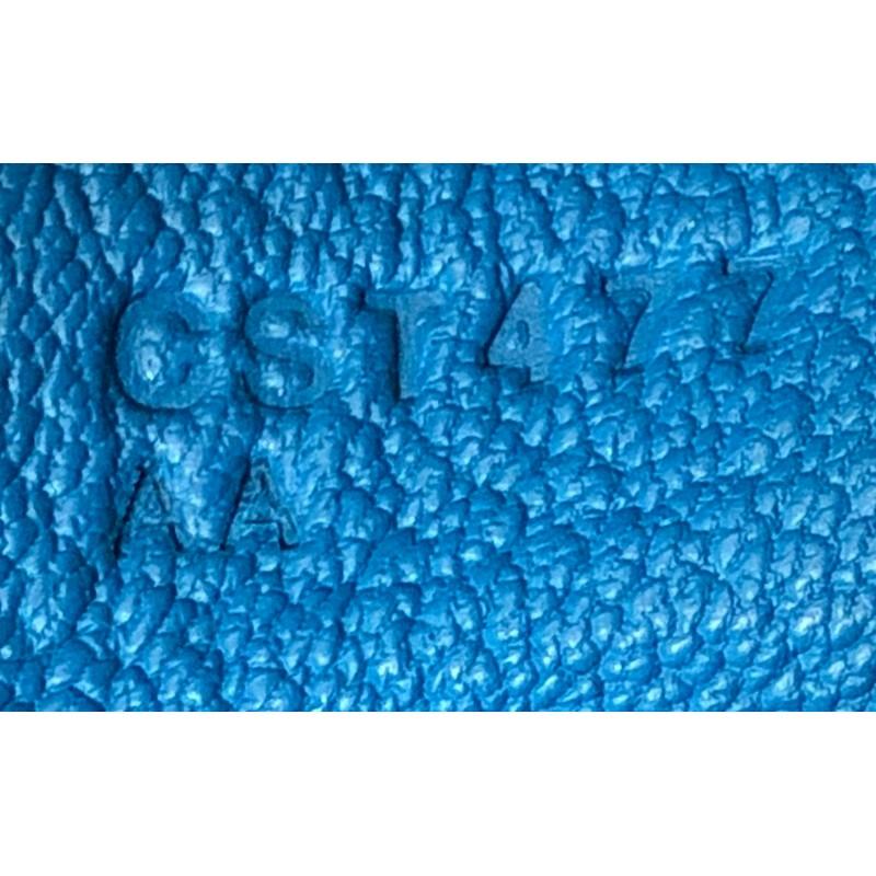 Women's or Men's Hermes Kelly Handbag Bleu Izmir Tadelakt with Gold Hardware 25