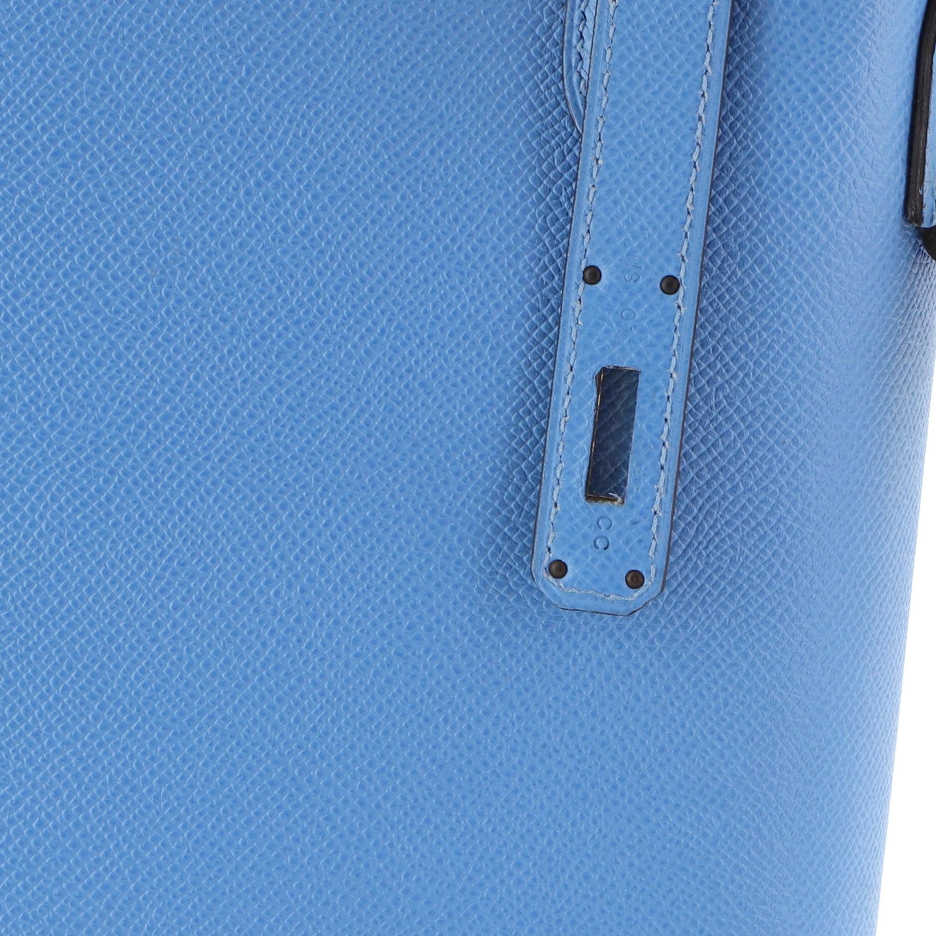 Hermes Kelly Handbag Bleu Paradis Epsom With Gold Hardware 32  In Good Condition In NY, NY