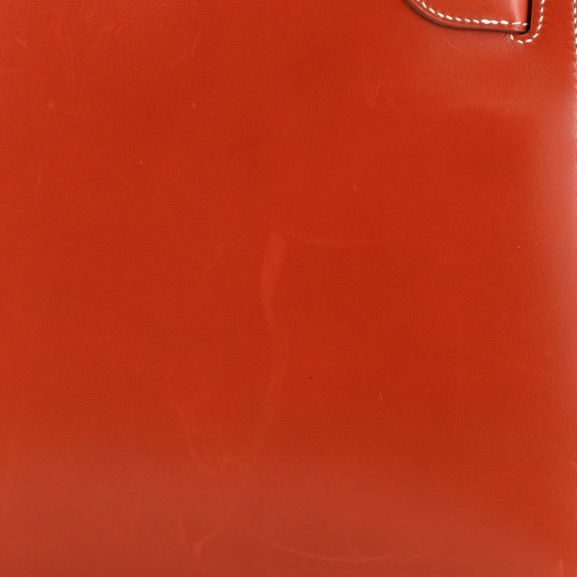 Hermes Kelly Handbag Brique Box Calf with Gold Hardware 28 3