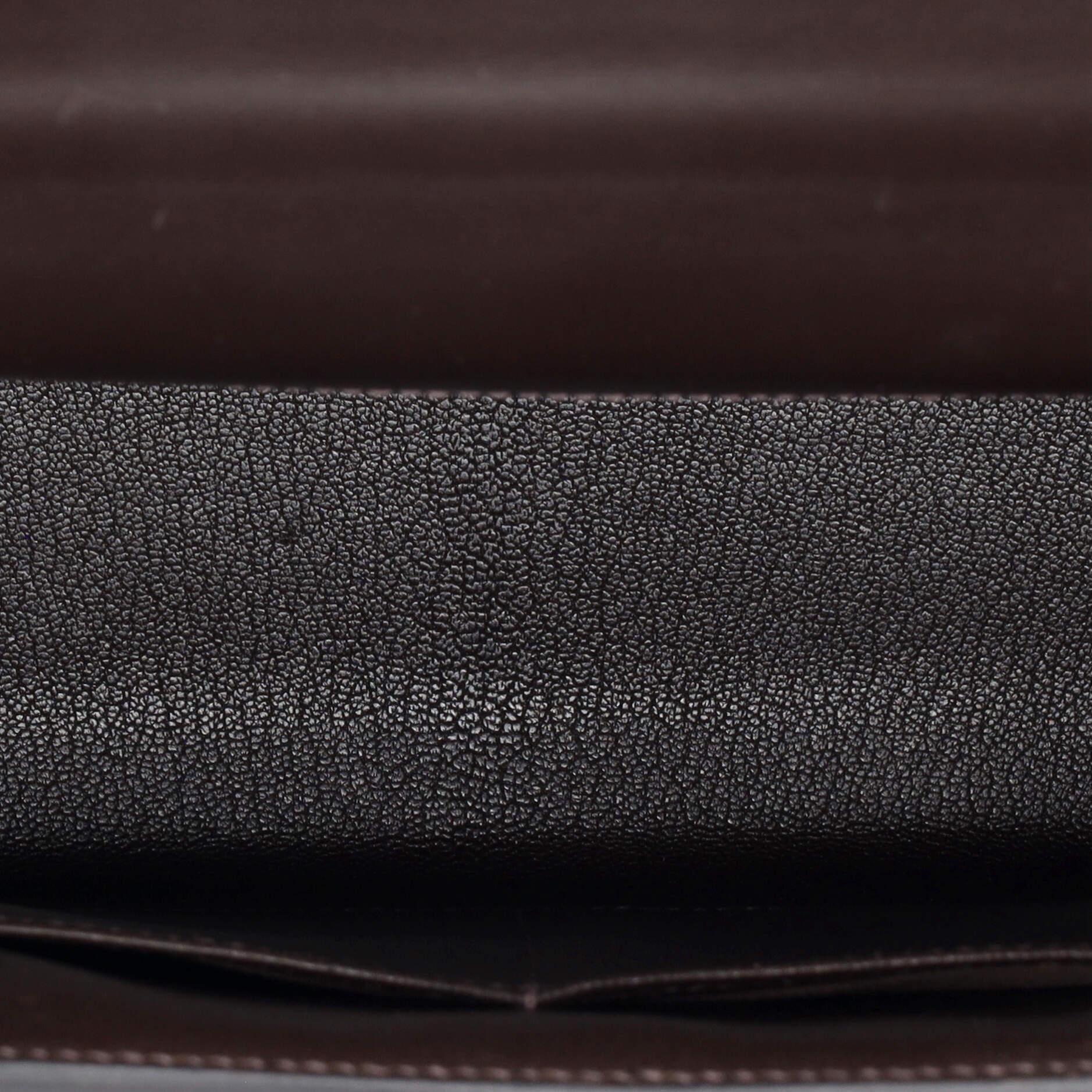 Hermes Kelly Handbag Chocolate Box Calf with Gold Hardware 32 2
