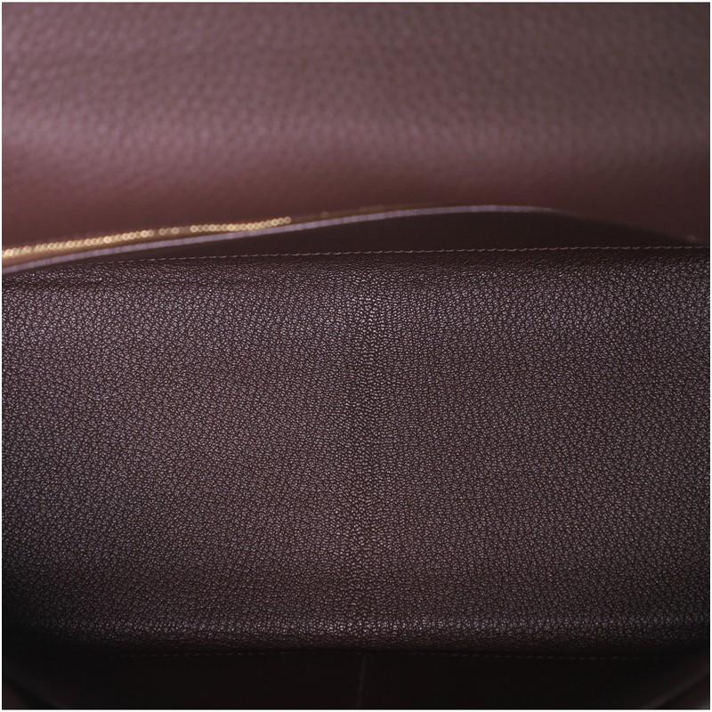 Hermes Kelly Handbag Chocolate Togo with Gold Hardware 32 1