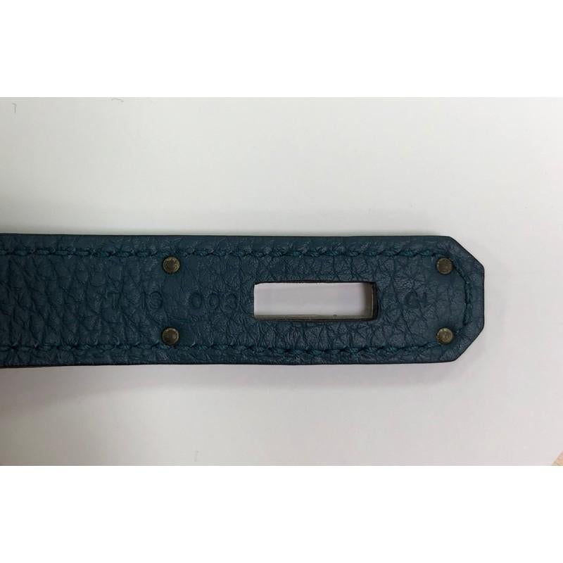 Hermes Kelly Handbag Colvert Clemence With Palladium Hardware 28  2