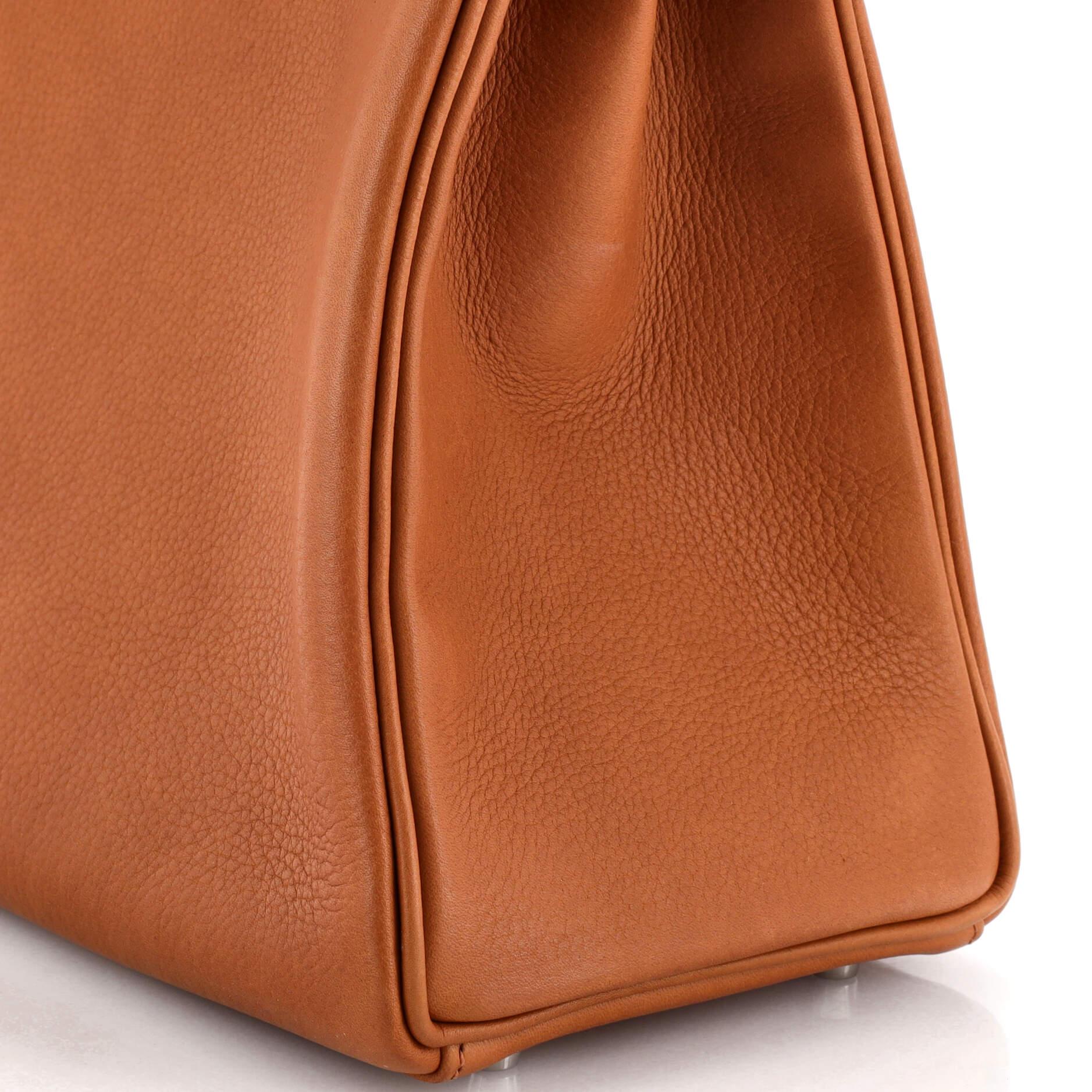 Hermes Kelly Handbag Cuivre Taurillon Saddle with Palladium Hardware 40 4