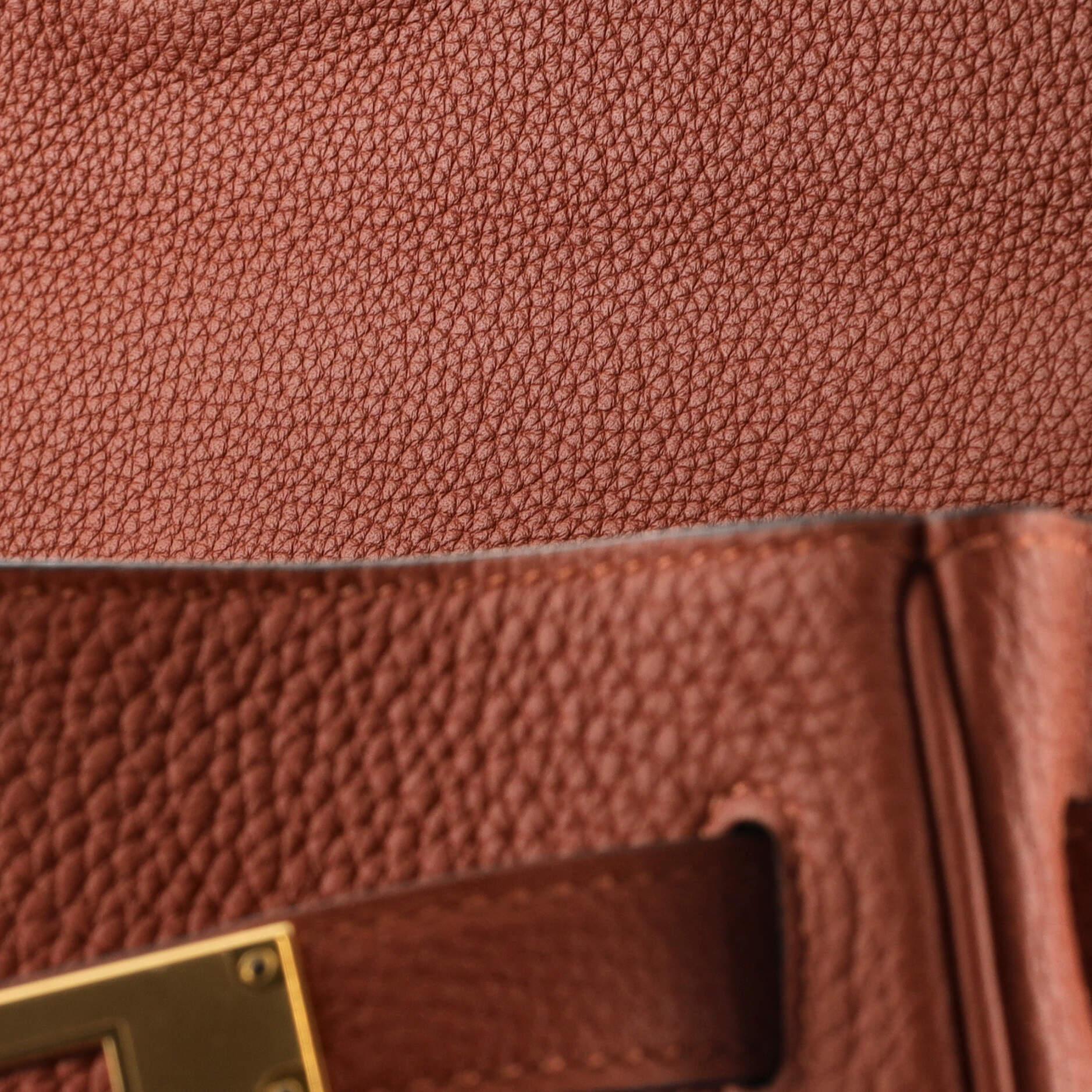 Hermes Kelly Handbag Cuivre Togo with Gold Hardware 32 3