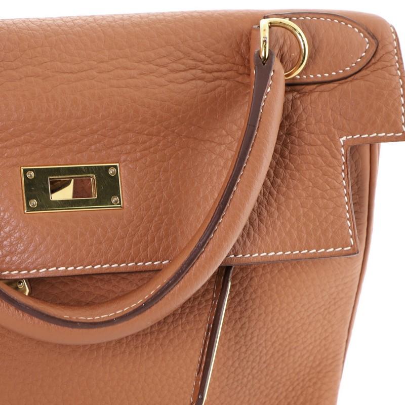 Women's or Men's Hermes Kelly Handbag Etrusque Clemence with Gold Hardware 28