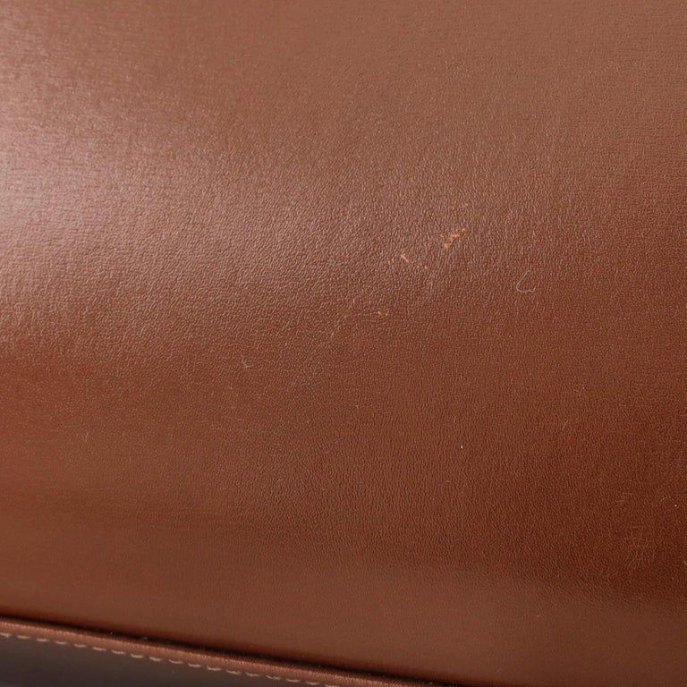 Hermes Kelly Handbag Fauve Box Calf with Gold Hardware 35 at 1stDibs