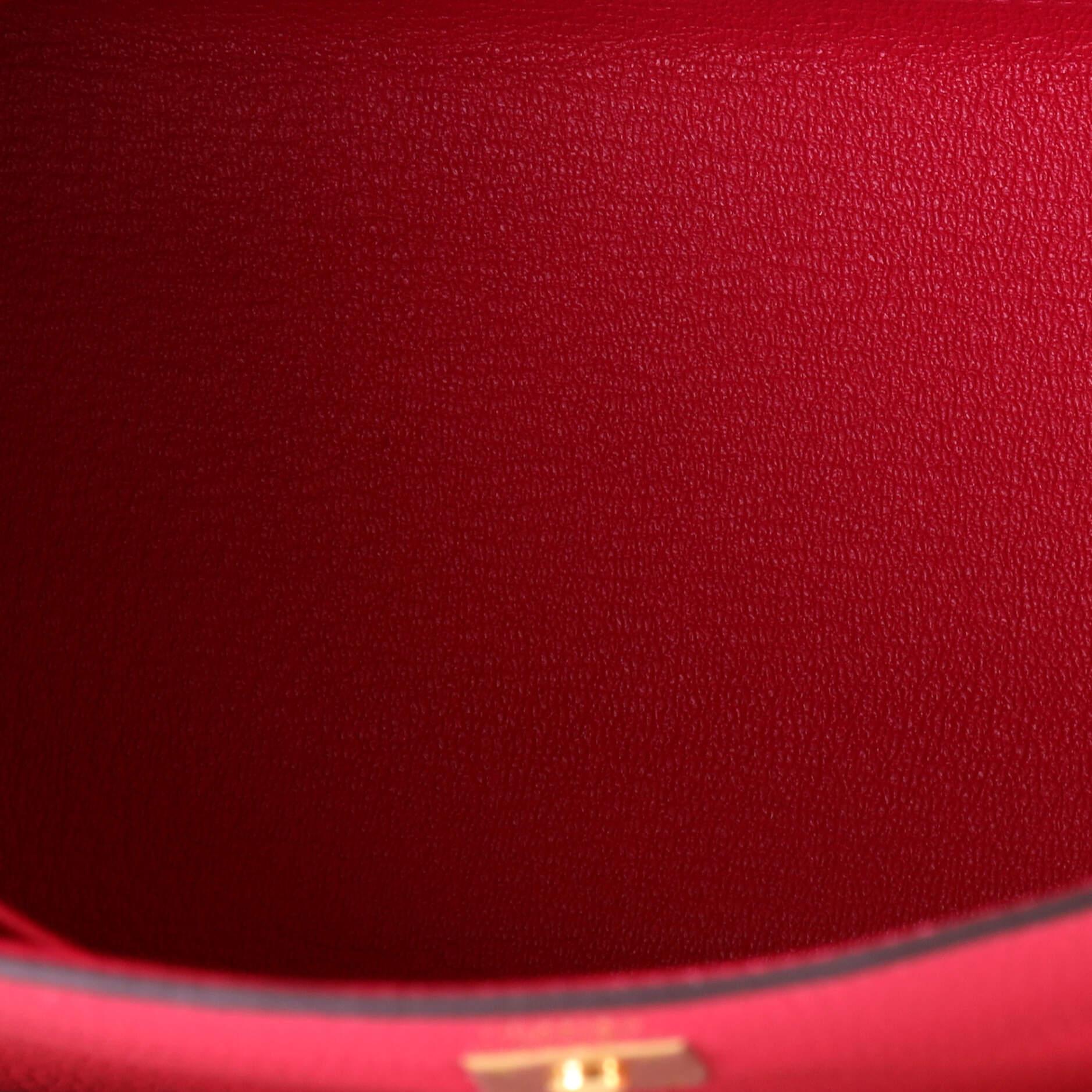 Hermes Kelly Handbag Framboise Togo With Gold Hardware 25 2