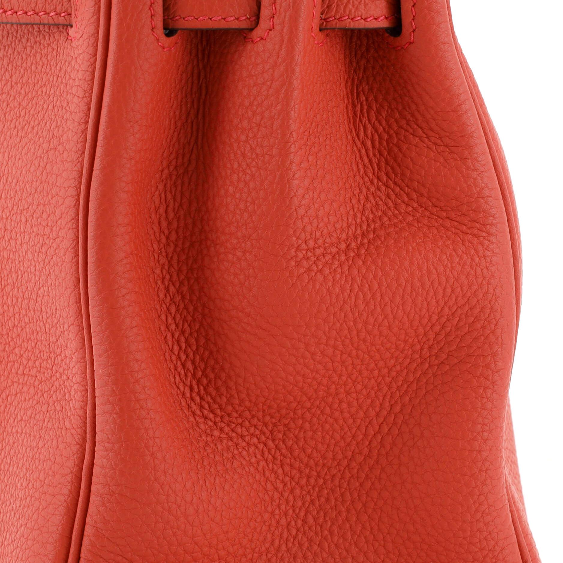 Hermes Kelly Handbag Geranium Togo with Gold Hardware 28 For Sale 6