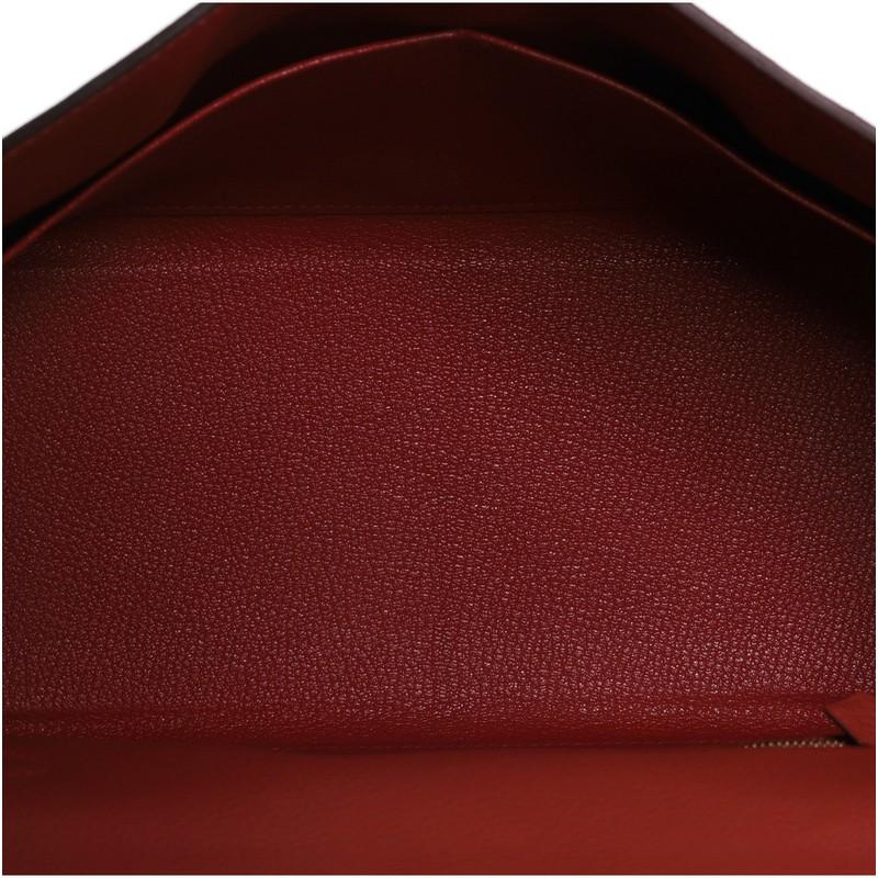 Hermes Kelly Handbag Geranium Togo with Gold Hardware 28 1