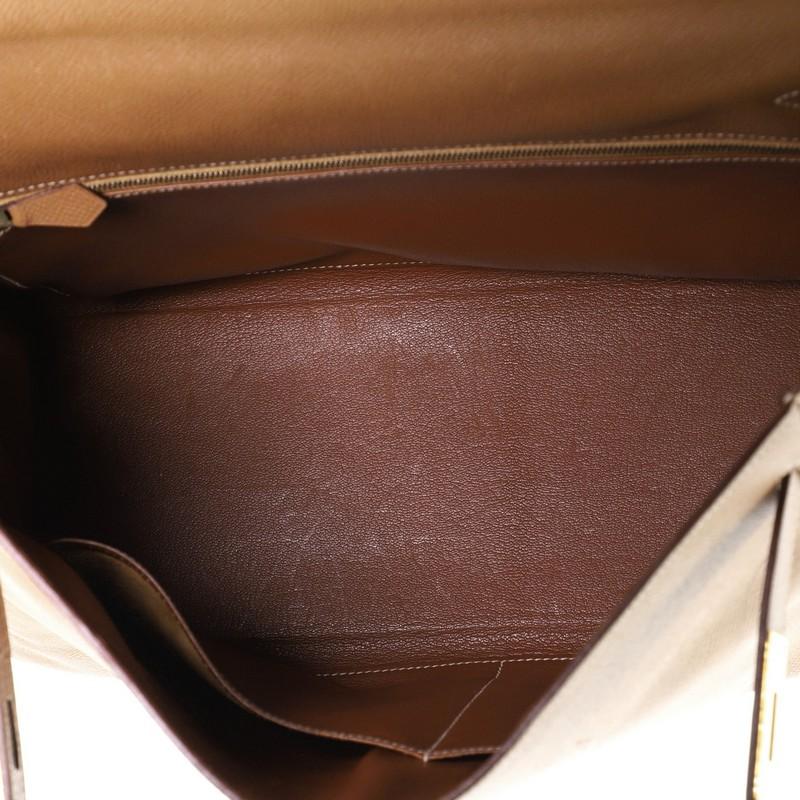  Hermes Kelly Handbag Gold Courchevel with Gold Hardware 35 5