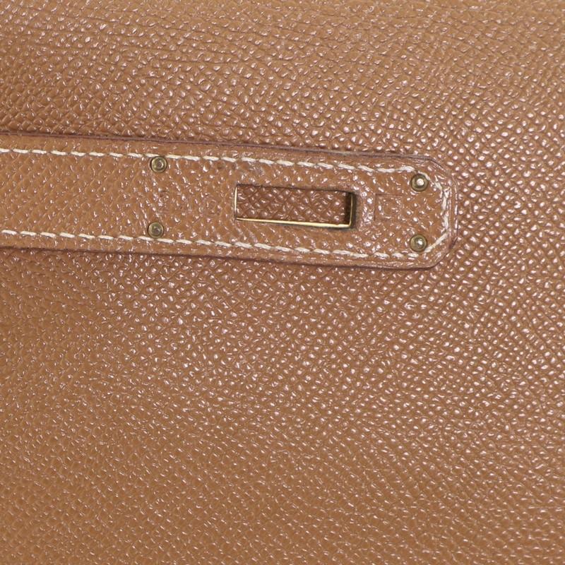  Hermes Kelly Handbag Gold Courchevel with Gold Hardware 35 6