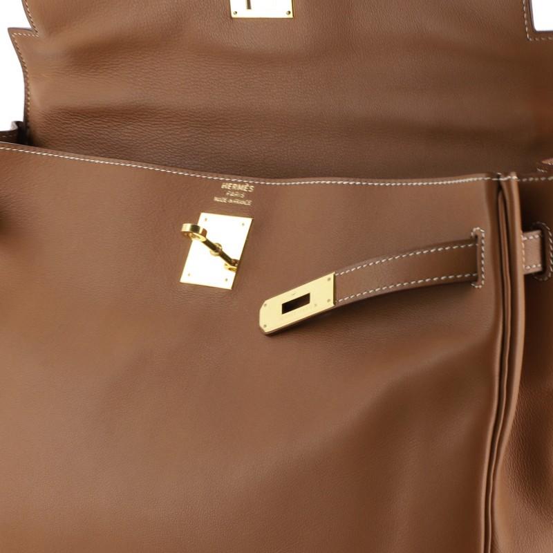Hermes Kelly Handbag Gold Gulliver With Gold Hardware 35  3