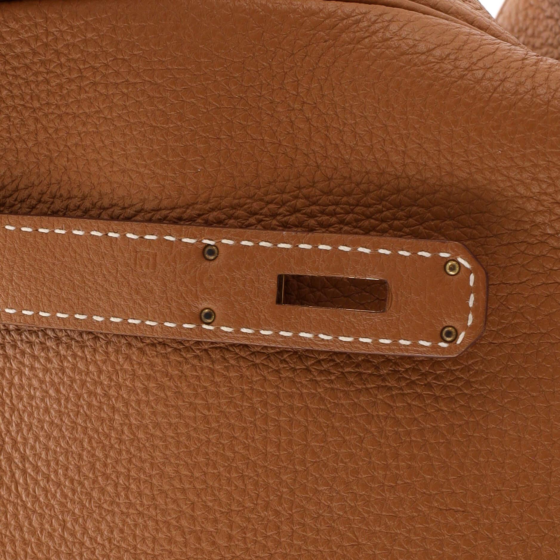 Hermes Kelly Handbag Gold Togo with Gold Hardware 35 7