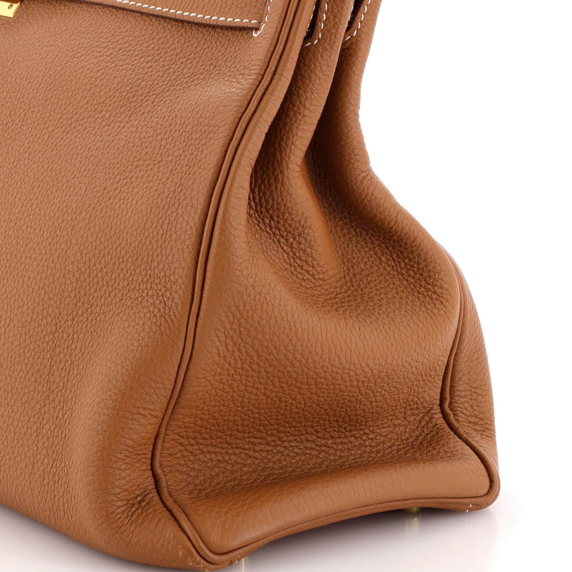 Hermes Kelly Handbag Gold Togo with Gold Hardware 35 4