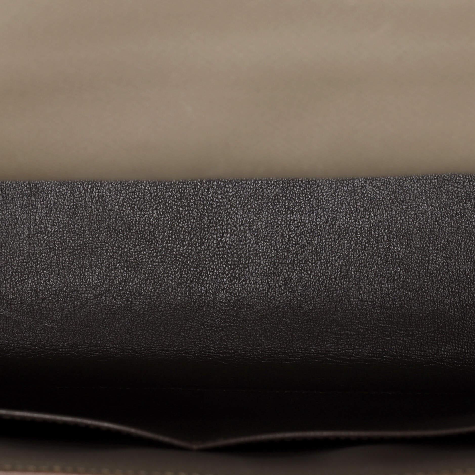 Hermes Kelly Handbag Grey Epsom with Palladium Hardware 35 1