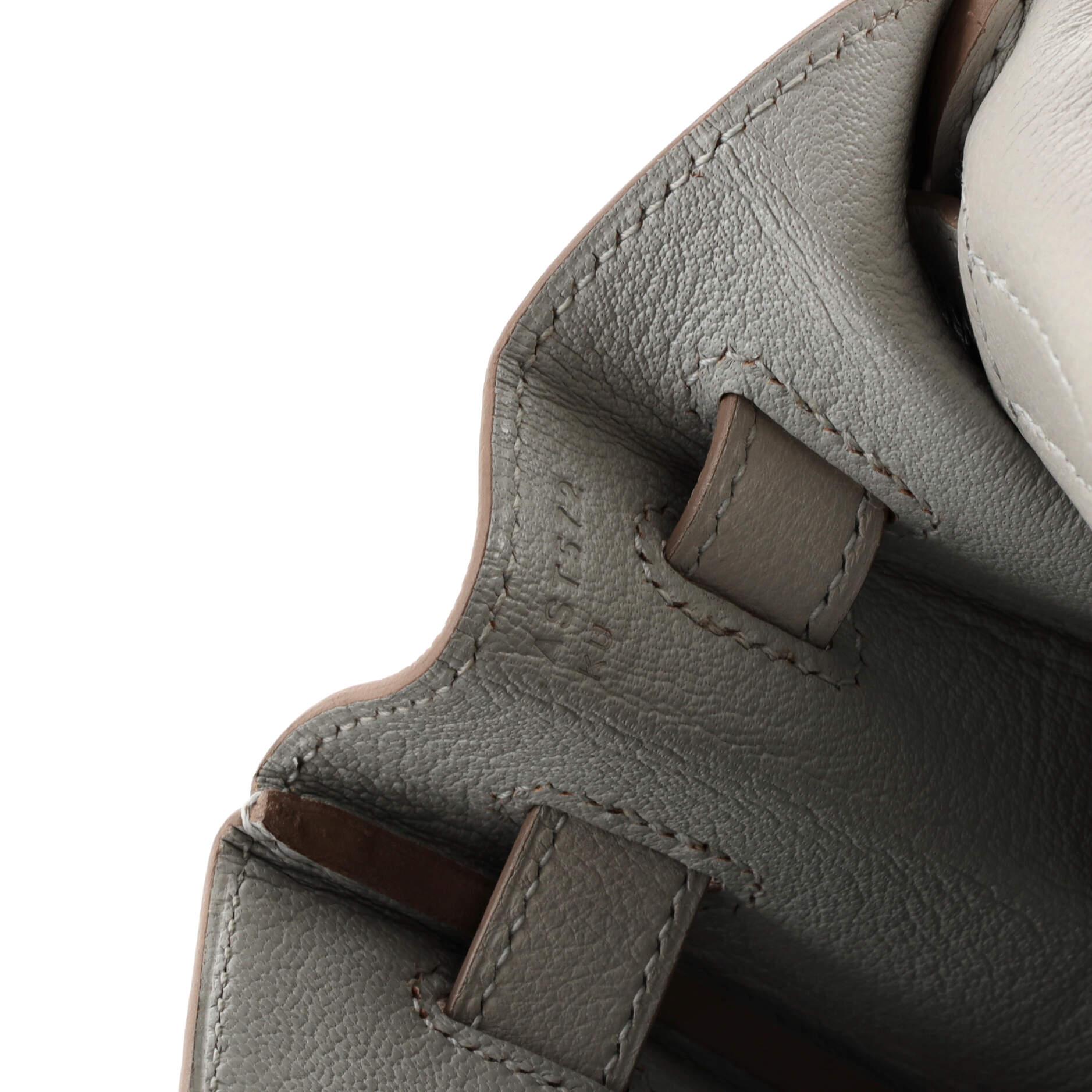 Hermes Kelly Handbag Grey Evercolor with Palladium Hardware 32 3