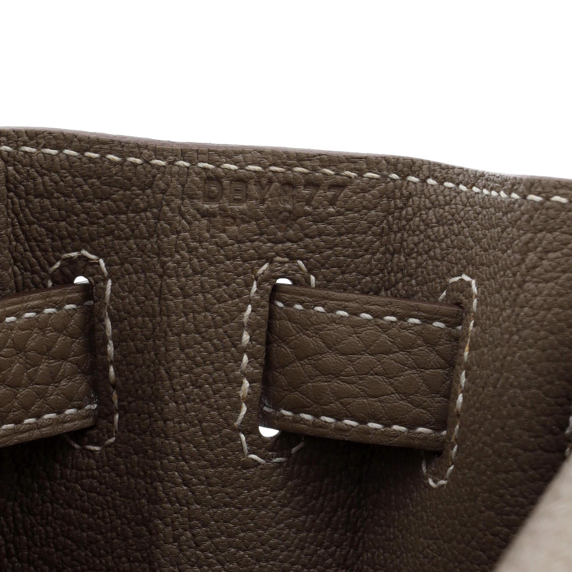 Hermes Kelly Handbag Grey Togo with Gold Hardware 28 6