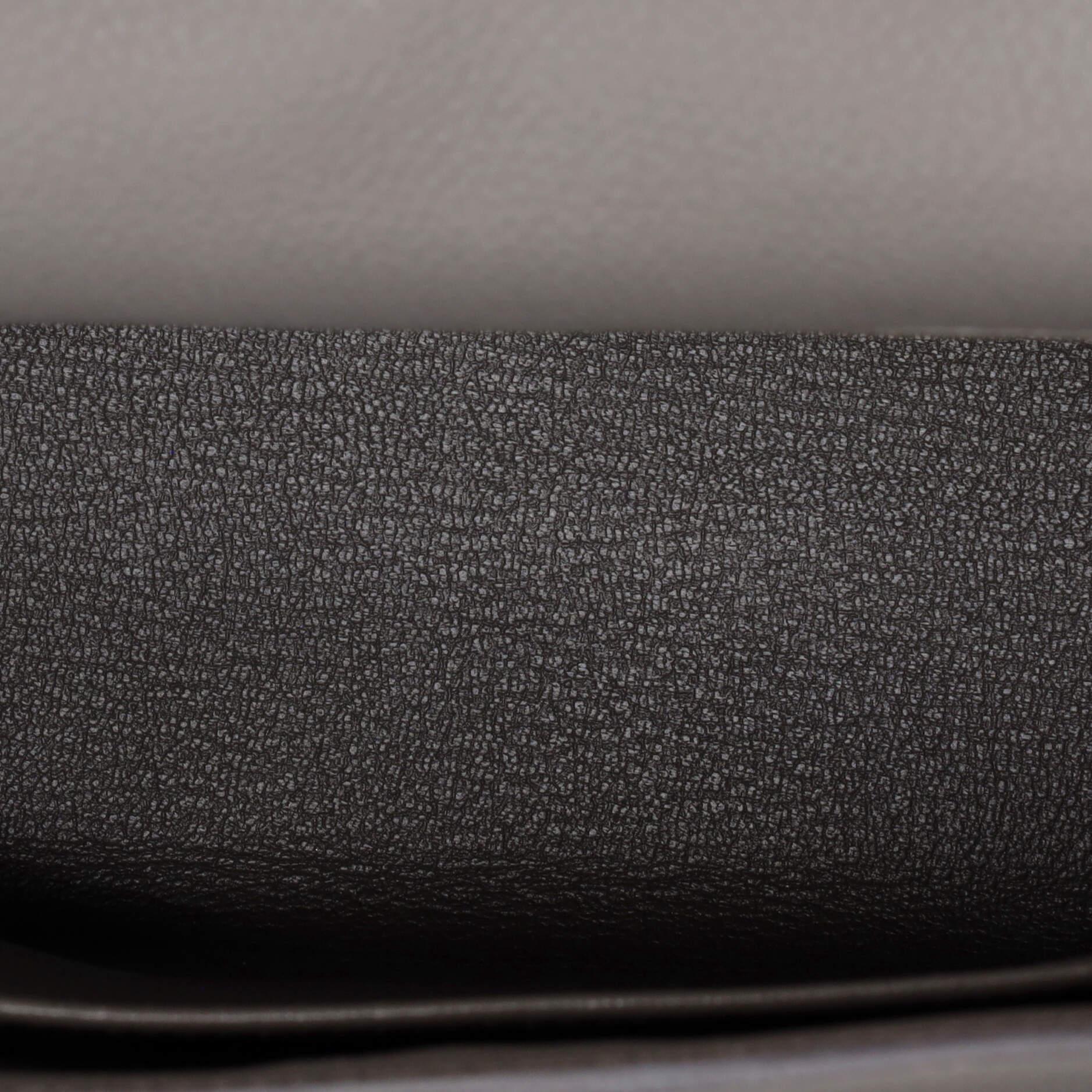 Hermes Kelly Handbag Grey Togo with Palladium Hardware 25 2