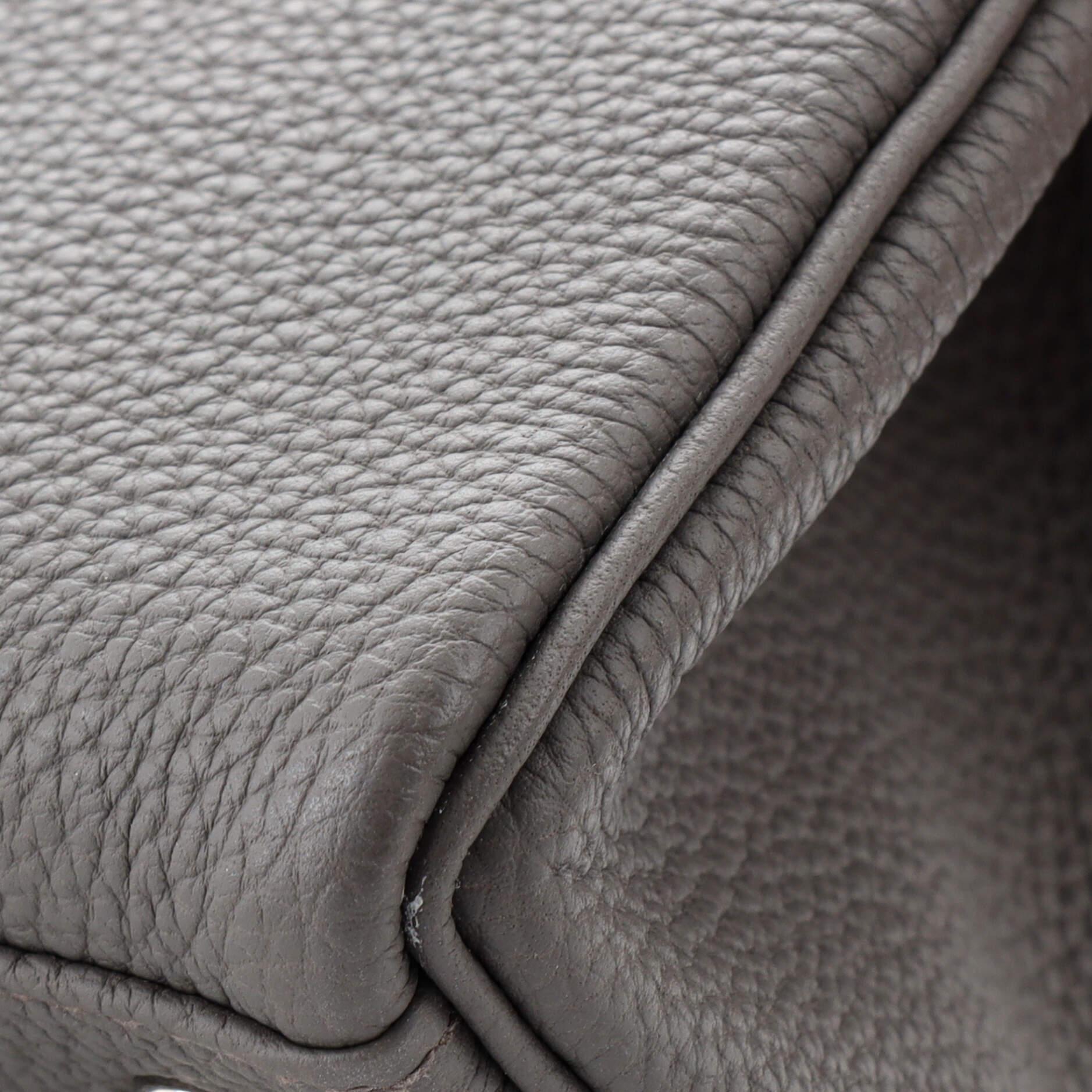 Hermes Kelly Handbag Grey Togo with Palladium Hardware 25 5
