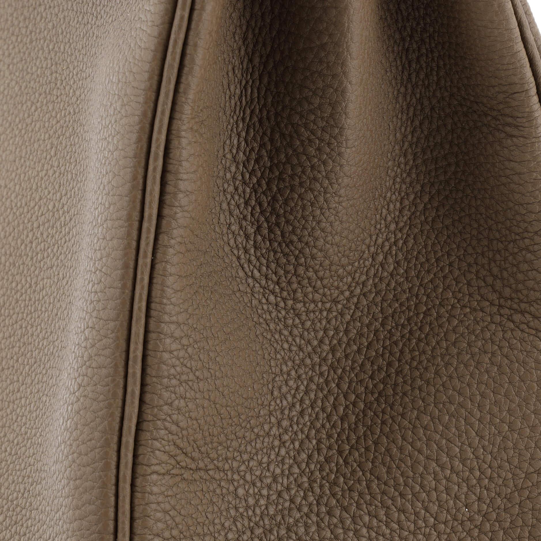 Hermes Kelly Handbag Grey Togo with Palladium Hardware 28 4