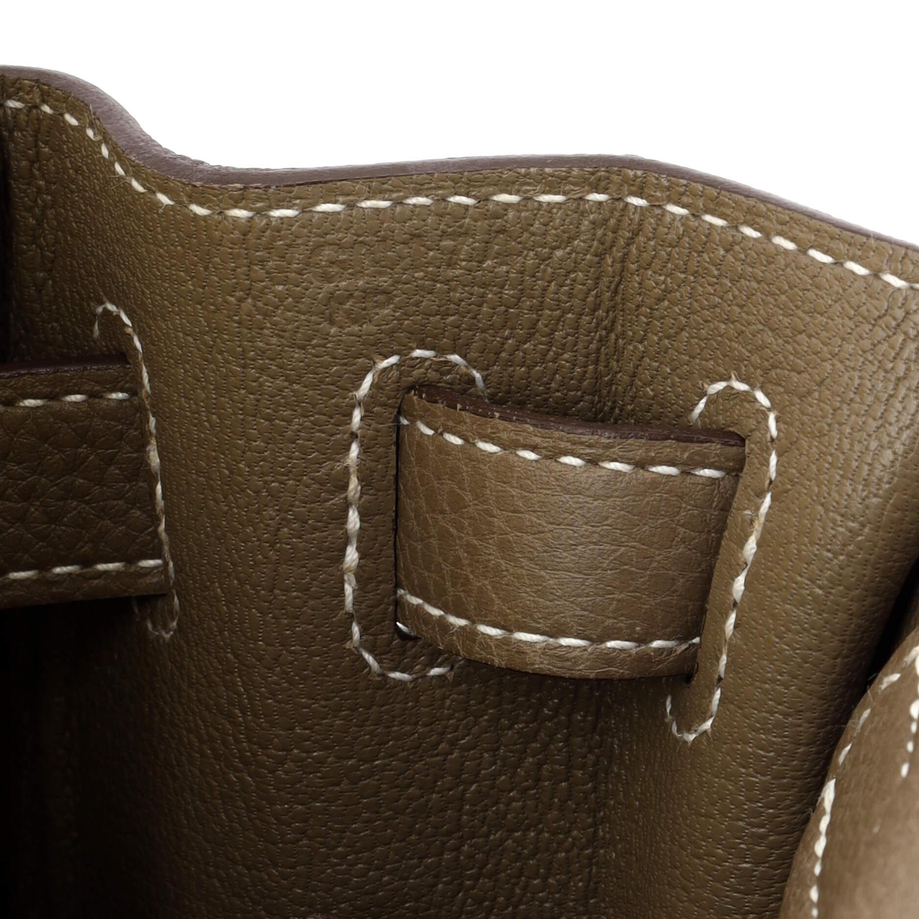 Hermes Kelly Handbag Grey Togo with Palladium Hardware 28 5