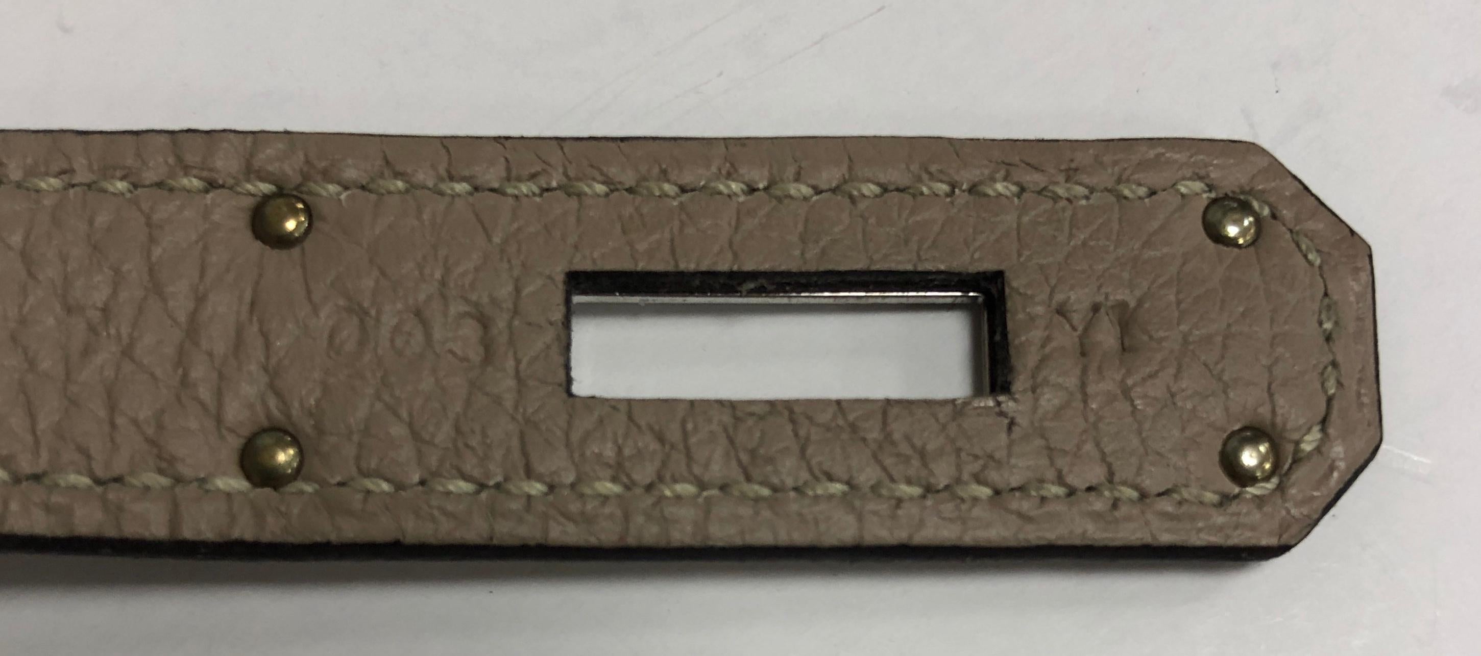 Hermes Kelly Handbag Grey Togo With Palladium Hardware 32  3
