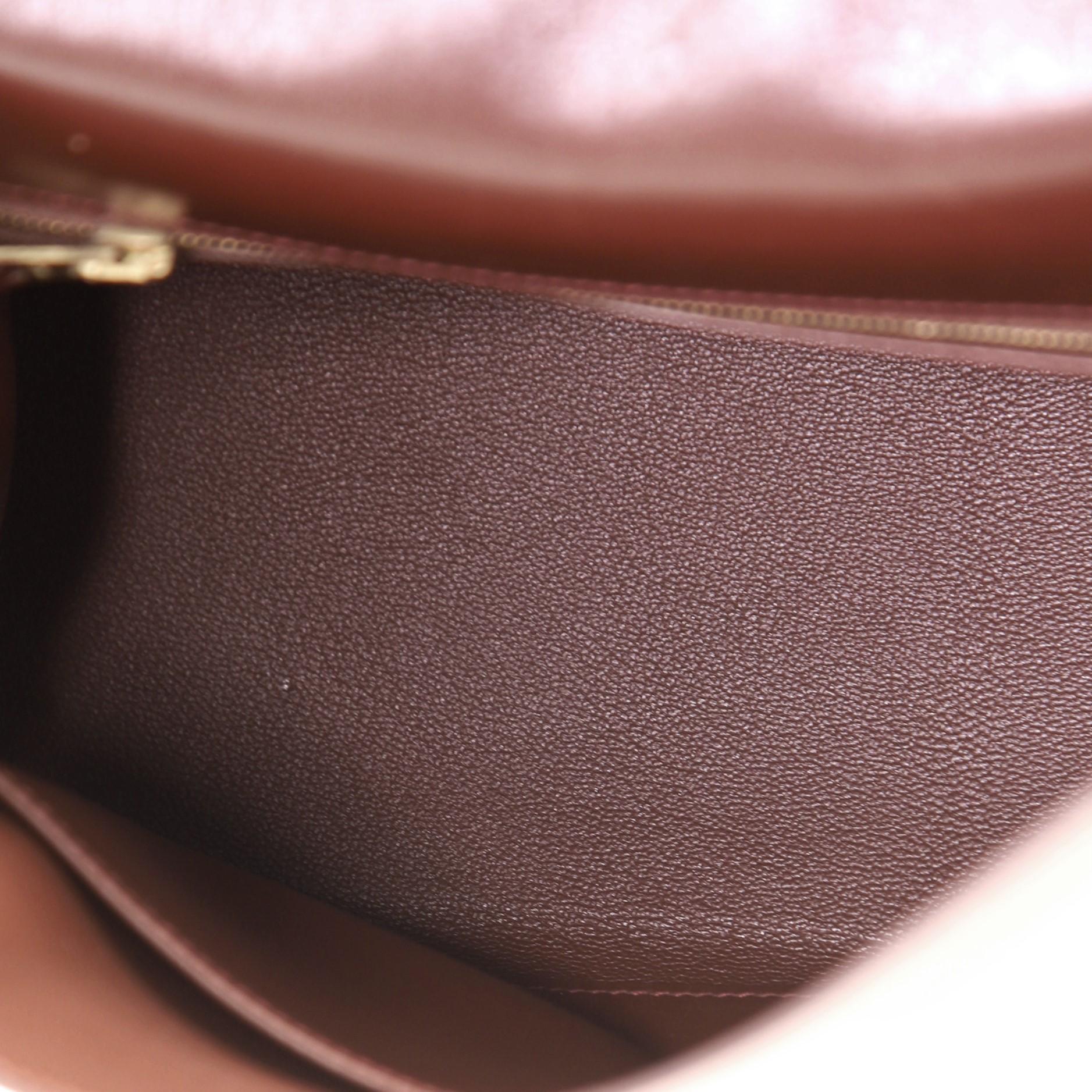 Hermes Kelly Handbag Havane Box Calf with Gold Hardware 32 1