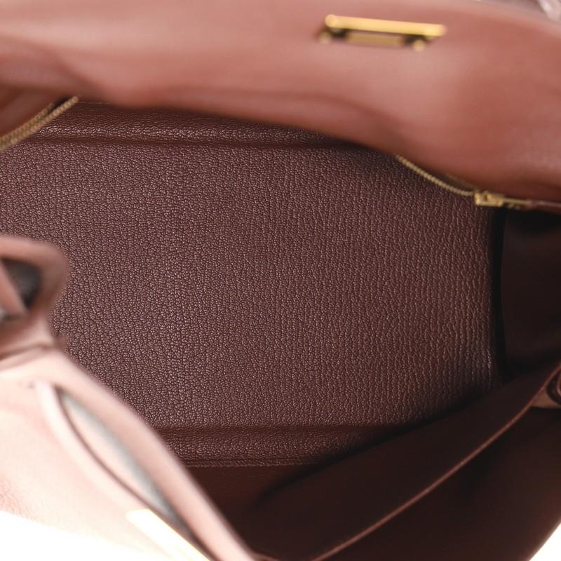 Hermes Kelly Handbag Havane Clemence with Gold Hardware 32 1