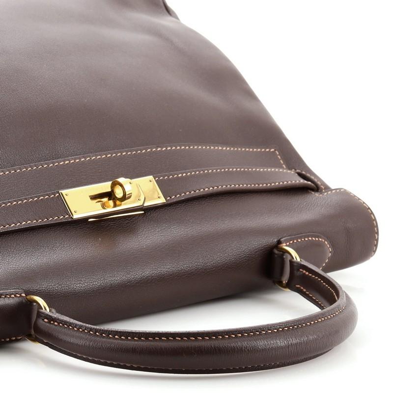 Hermes Kelly Handbag Havane Gulliver with Gold Hardware 35 3