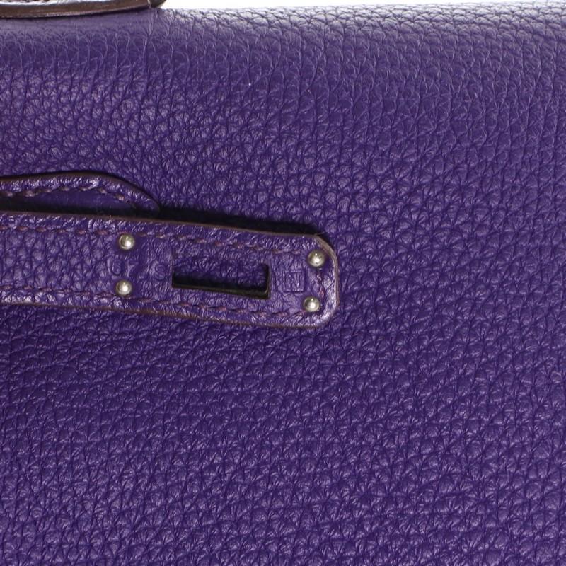 Hermes  Kelly Handbag Iris Togo with Palladium Hardware 25 1