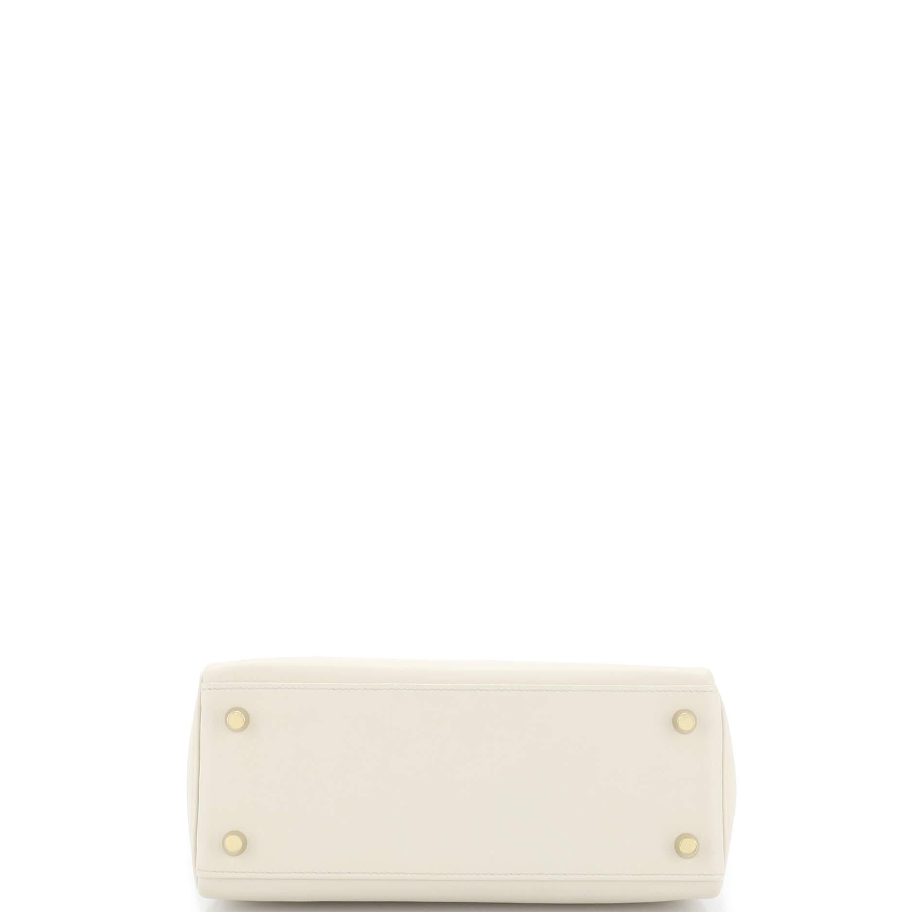 Hermes Kelly Handbag Light Swift with Gold Hardware 25 1