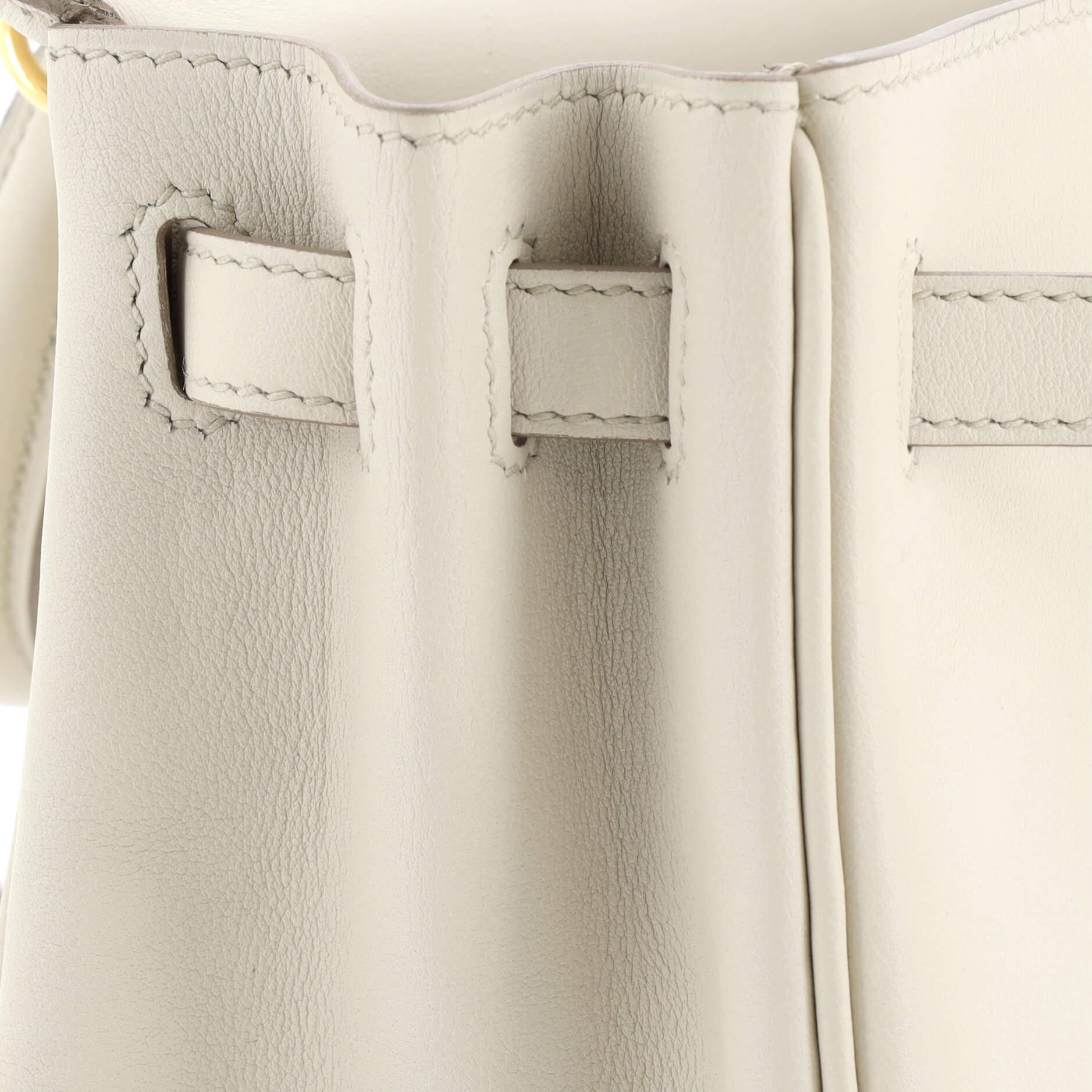 Hermes Kelly Handbag Light Swift with Gold Hardware 25 4