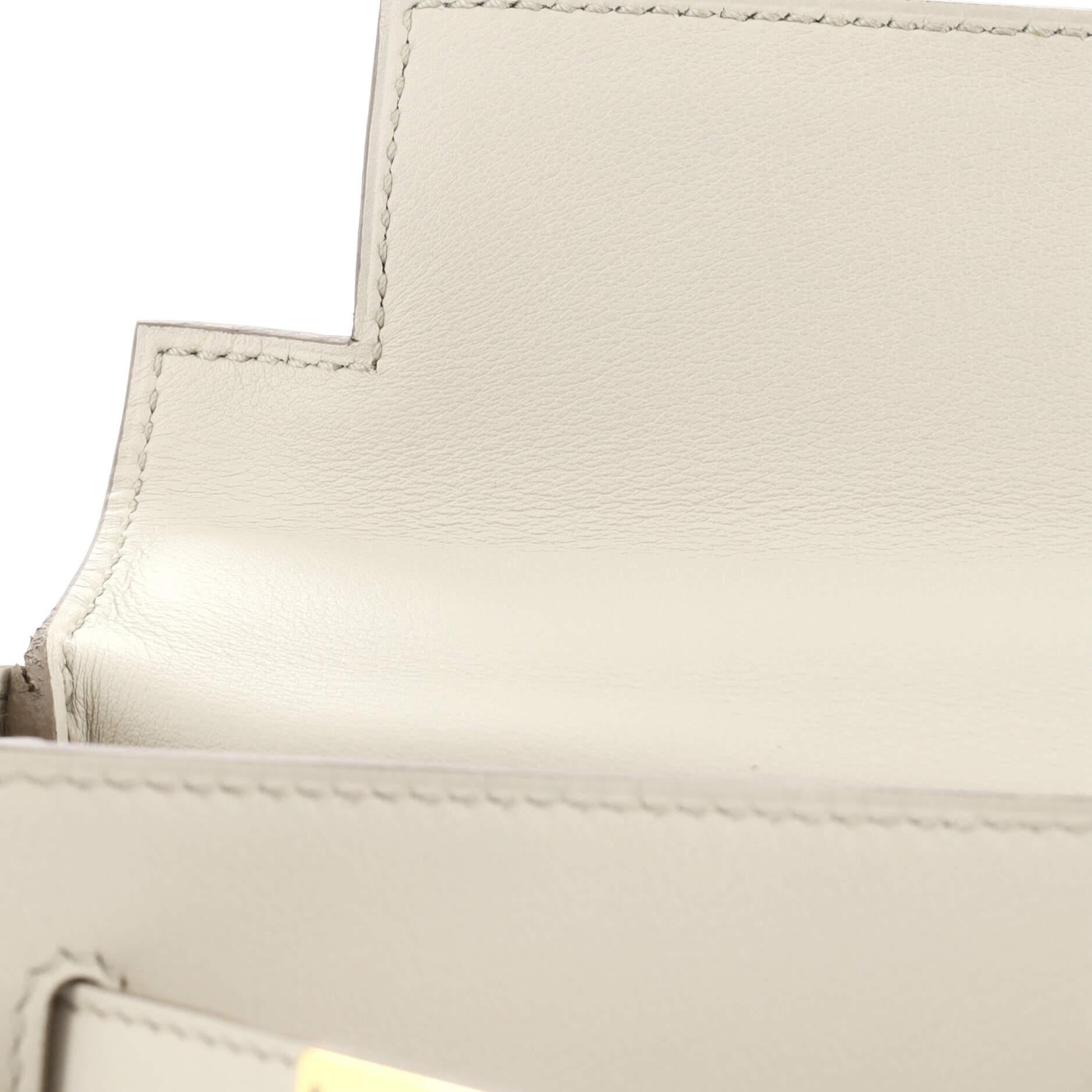 Hermes Kelly Handbag Light Swift with Gold Hardware 25 5