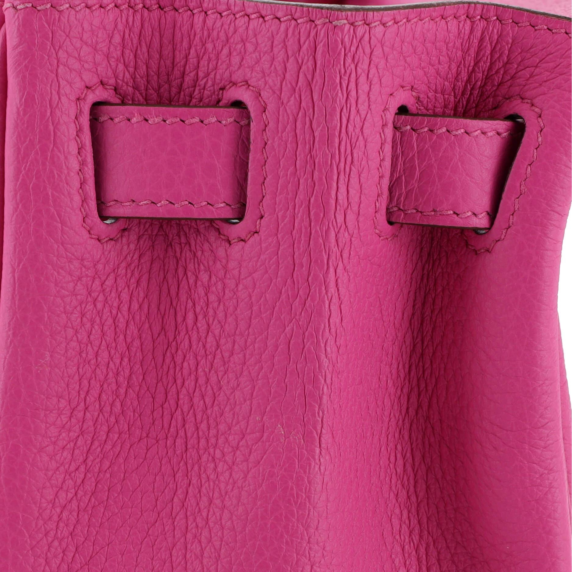 Hermes Kelly Handbag Magnolia Clemence with Palladium Hardware 28 3