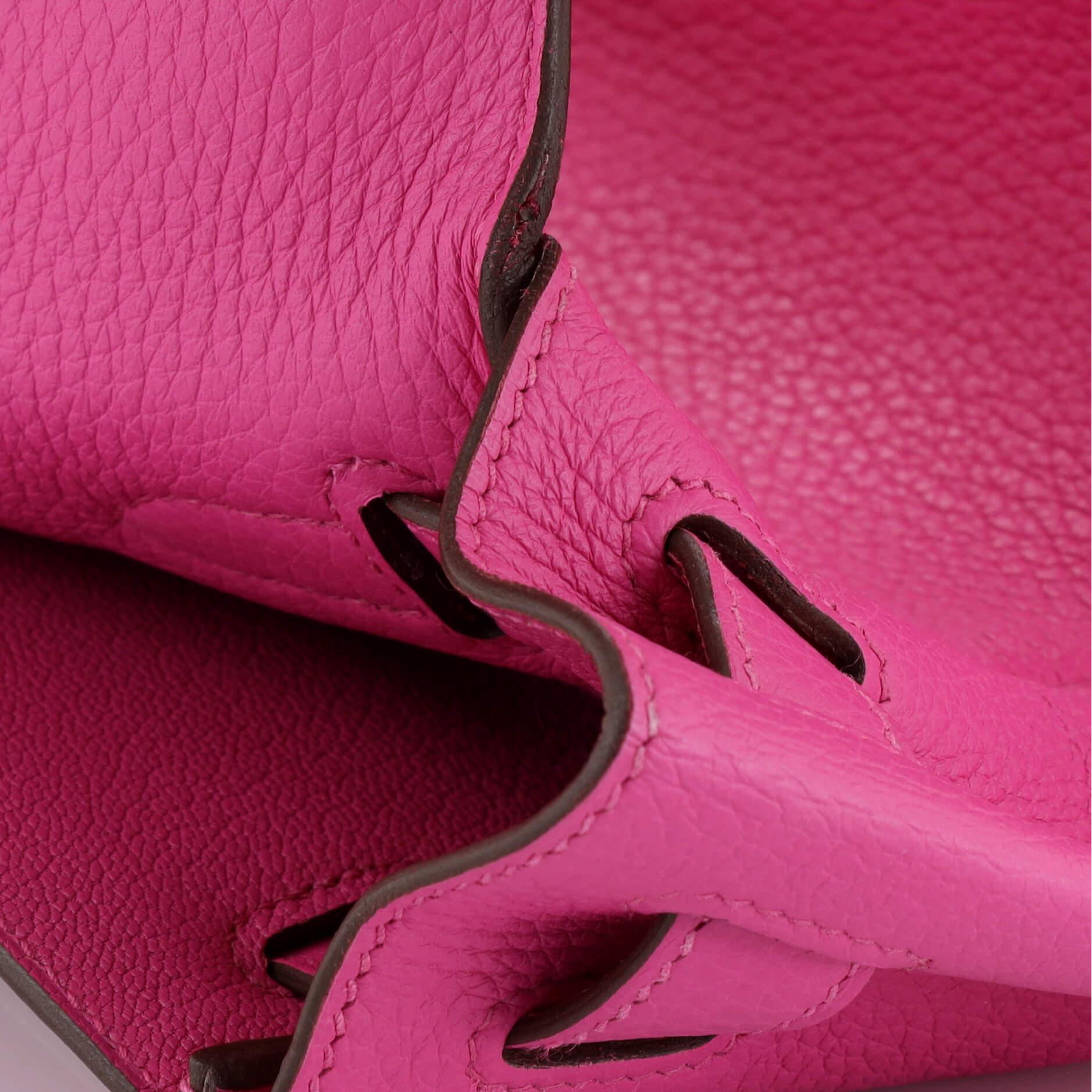 Hermes Kelly Handbag Magnolia Clemence with Palladium Hardware 28 5