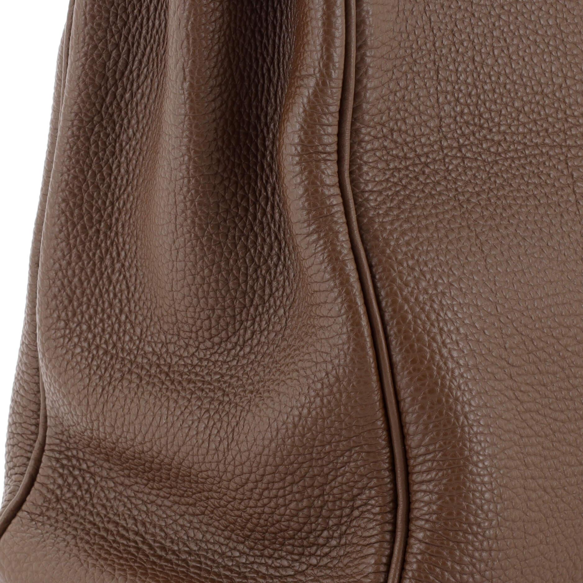 Hermes Kelly Handbag Marron D’Inde Togo with Palladium Hardware 32 For Sale 4
