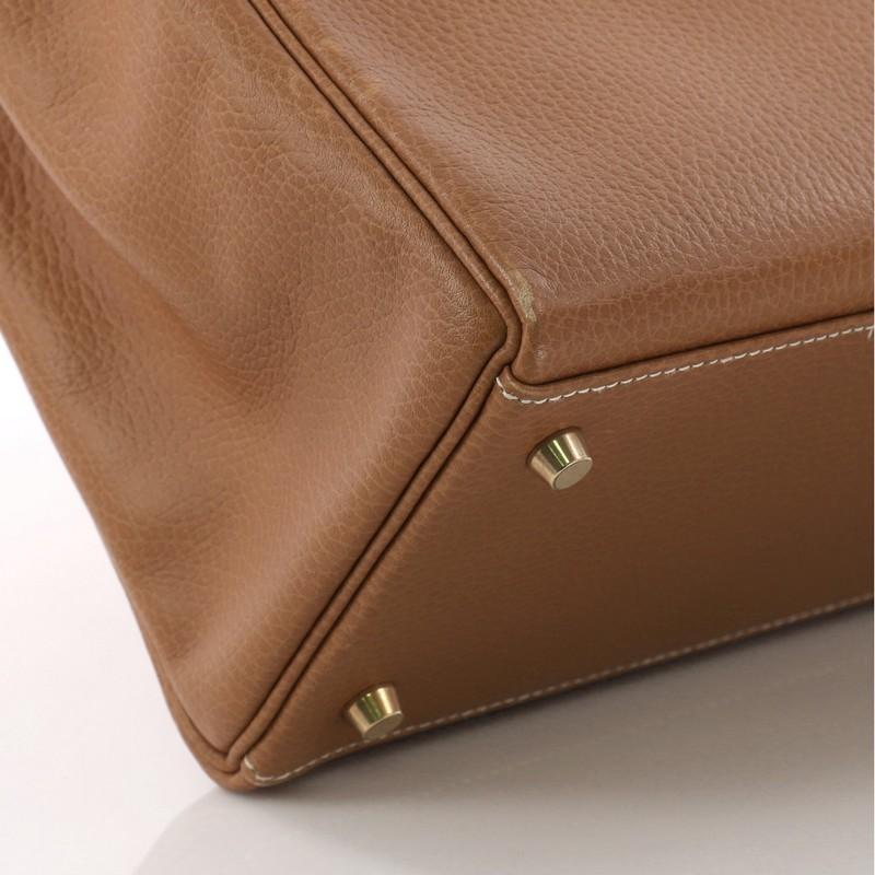 Hermes Kelly Handbag Natural Ardennes with Gold Hardware 35 2