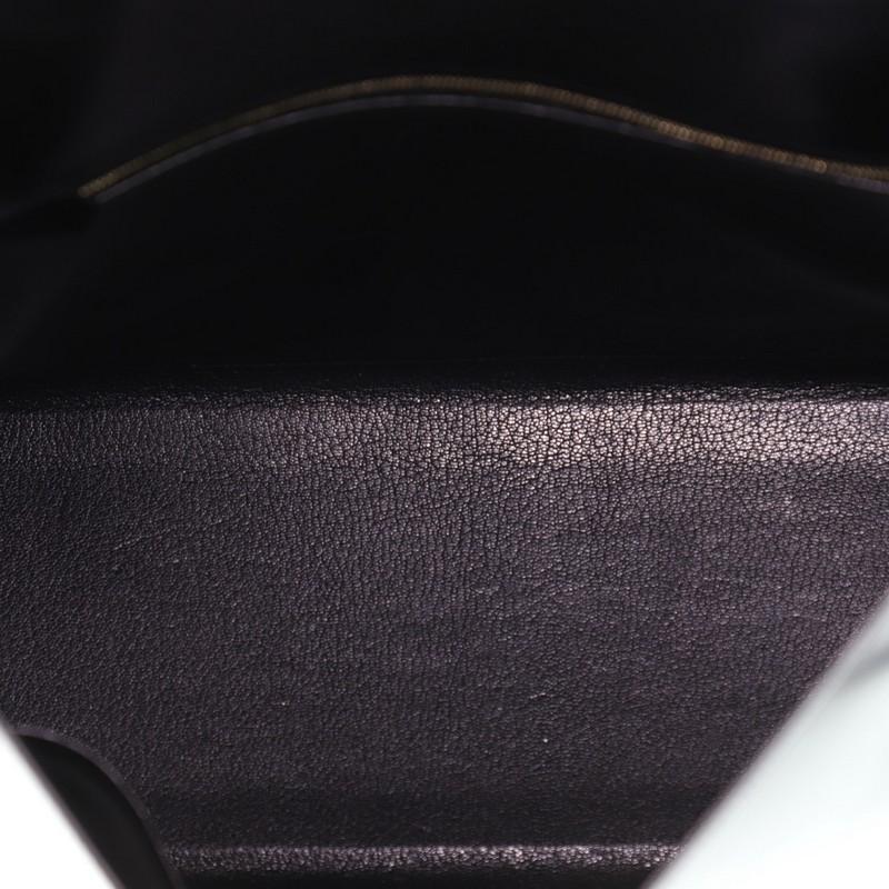 Hermes Kelly Handbag Noir Box Calf with Gold Hardware 35 6