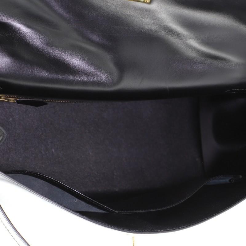 Women's or Men's Hermes Kelly Handbag Noir Box Calf With Gold Hardware 35 