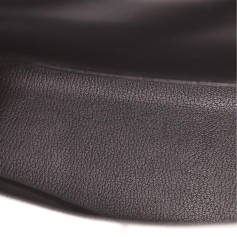Hermes Kelly Handbag Noir Box Calf with Palladium Hardware 35 1