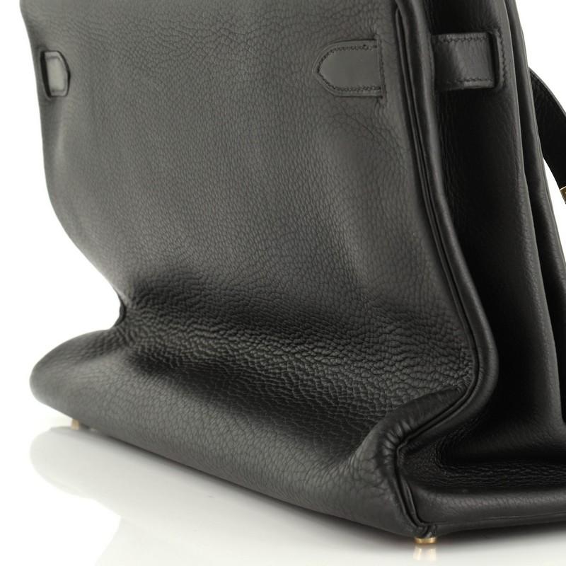 Hermes Kelly Handbag Noir Clemence Gold Hardware 40 2