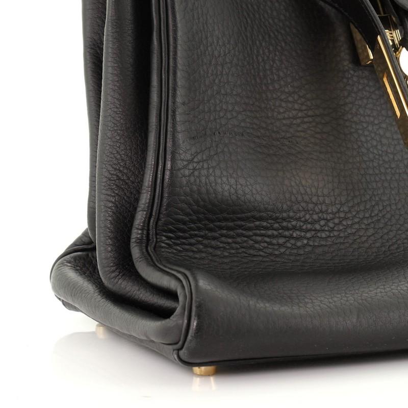 Hermes Kelly Handbag Noir Clemence Gold Hardware 40 3