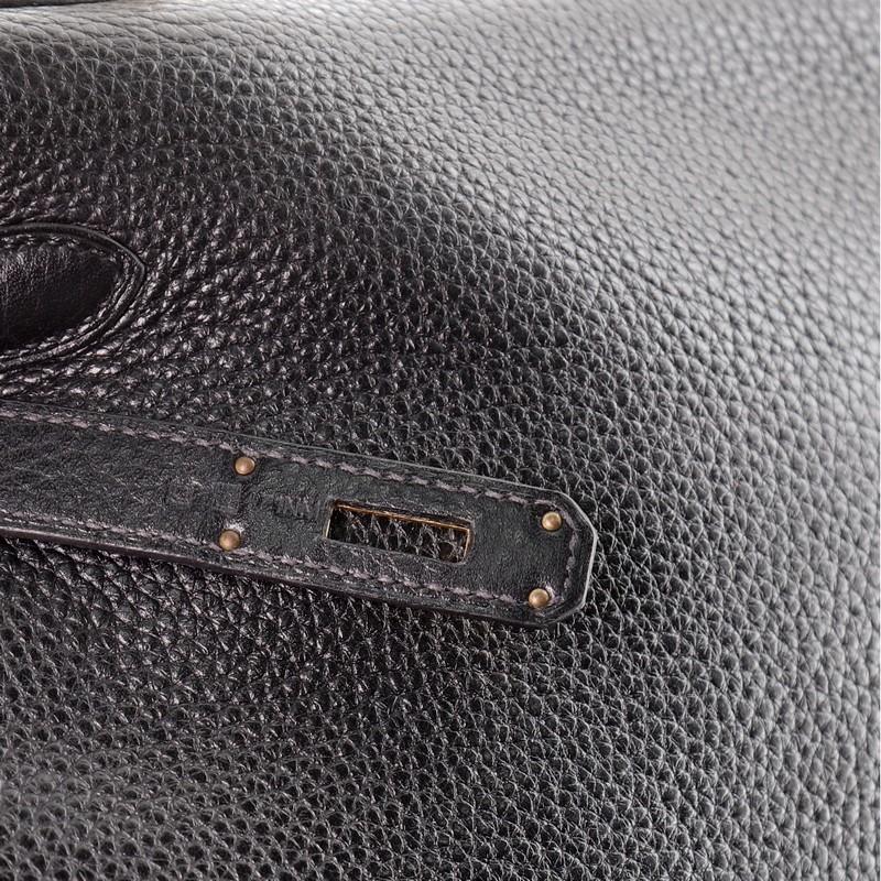 Hermes Kelly Handbag Noir Clemence with Gold Hardware 35 6