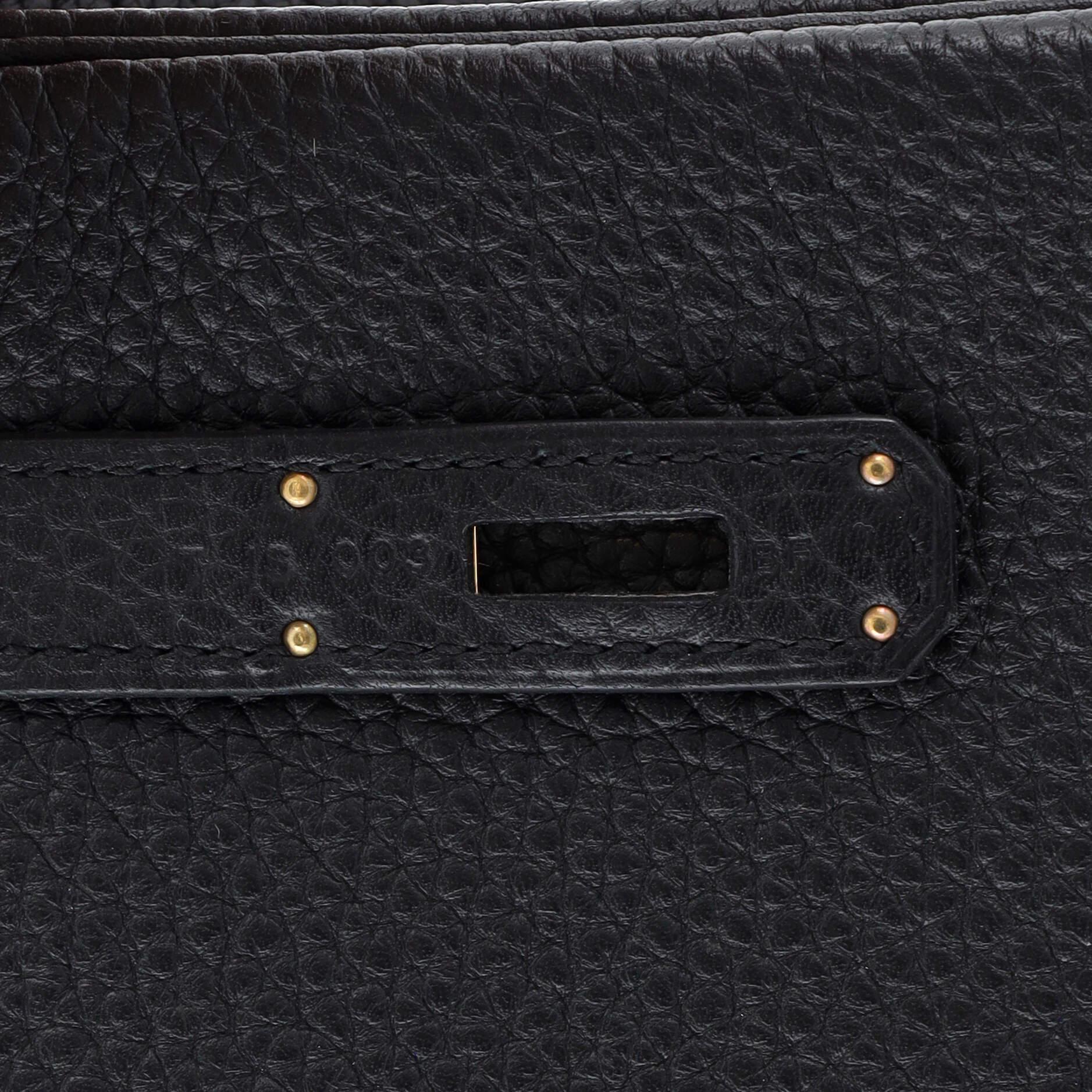 Hermes Kelly Handbag Noir Togo with Gold Hardware 28 5