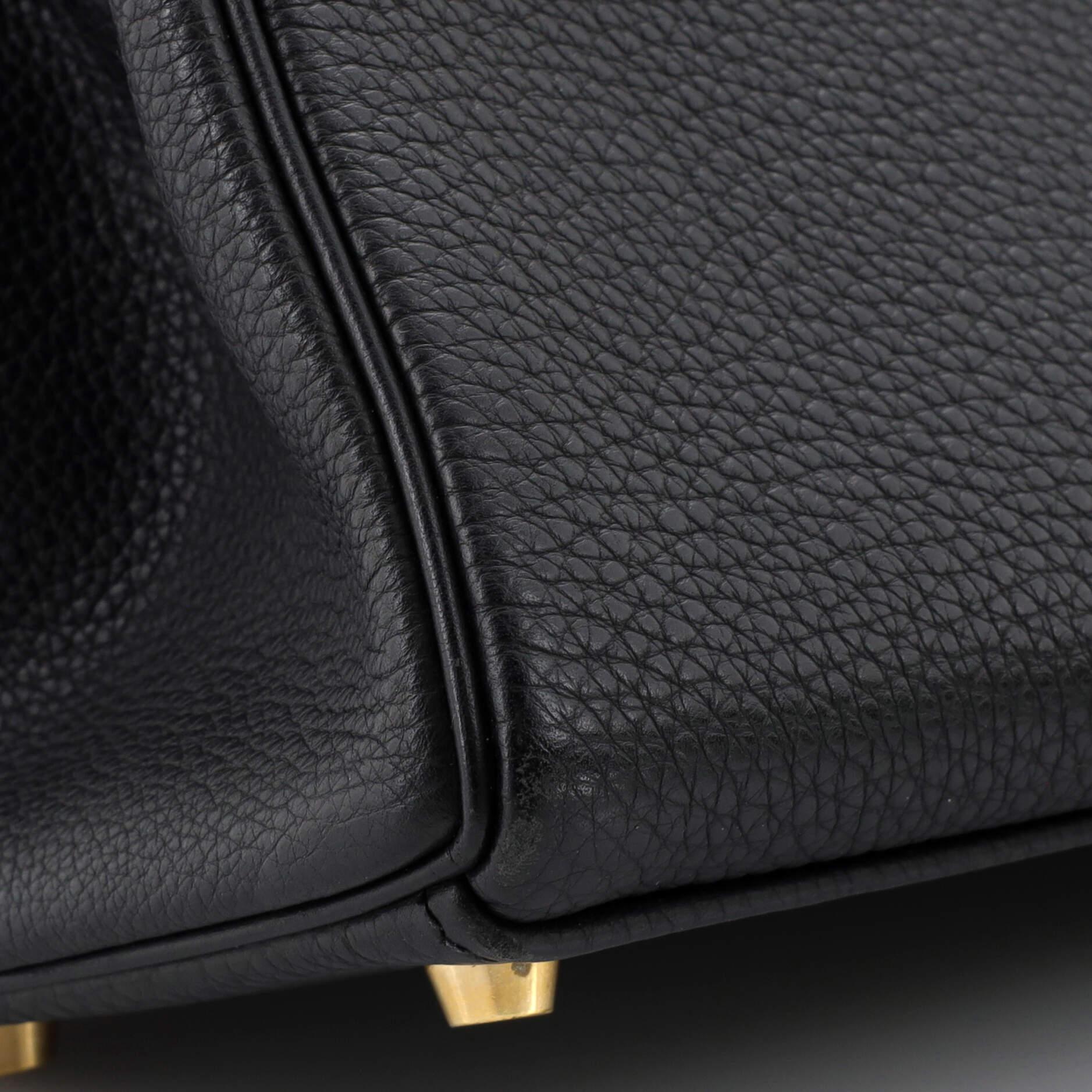 Hermes Kelly Handbag Noir Togo with Gold Hardware 32 8
