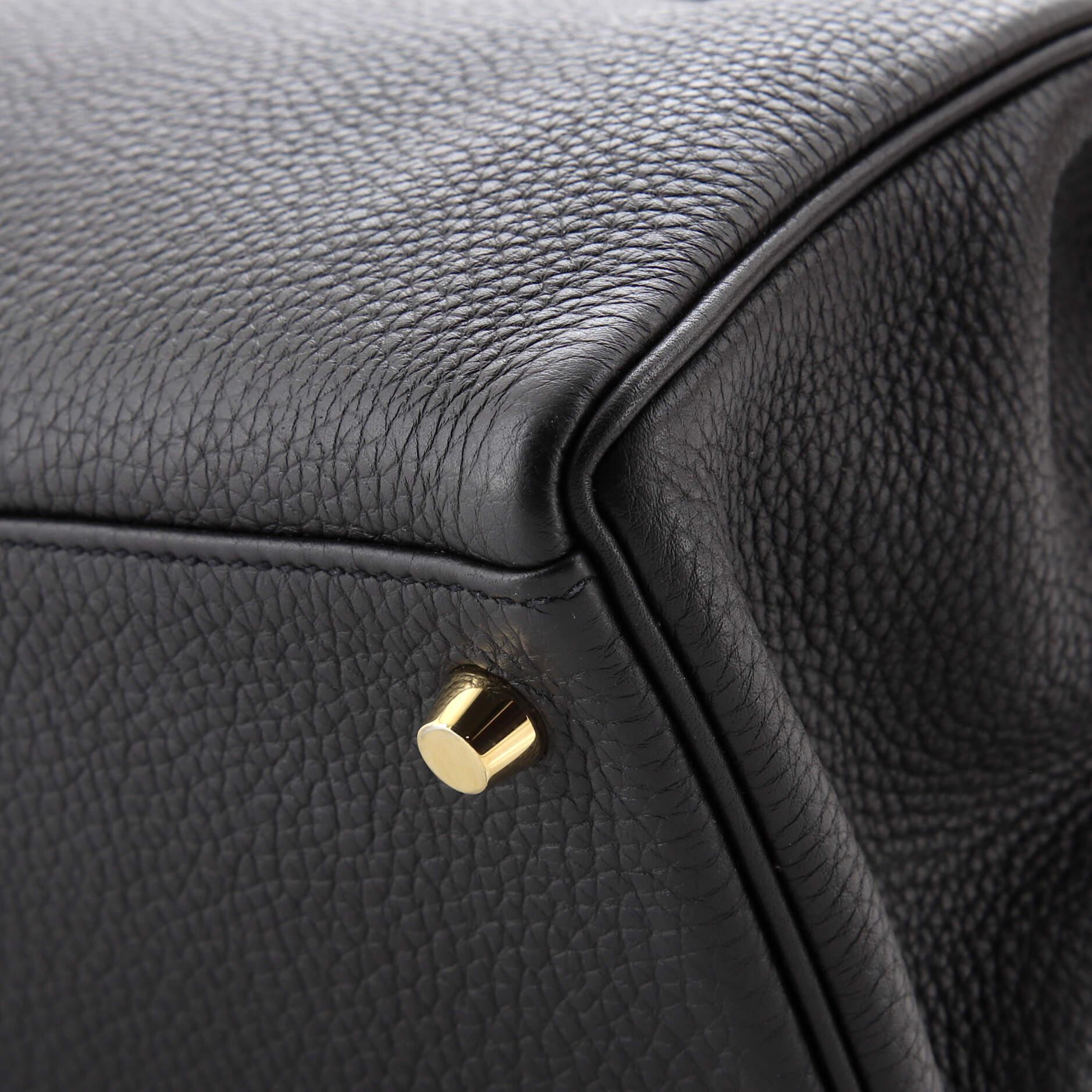 Hermes Kelly Handbag Noir Togo with Gold Hardware 32 For Sale 3