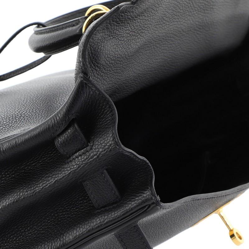 Hermes Kelly Handbag Noir Togo with Gold Hardware 32 4